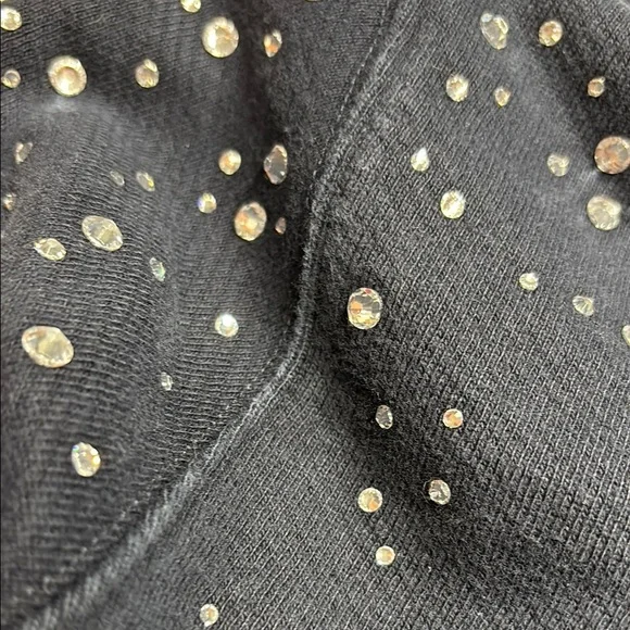 Off-White Dark Blue Men's Hoodie with Silver Accents - Picture 8 of 8